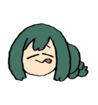 梅雨ちゃんの顔スタンプ（個別スタンプ：30）