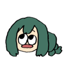 梅雨ちゃんの顔スタンプ（個別スタンプ：39）