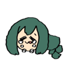 梅雨ちゃんの顔スタンプ（個別スタンプ：40）