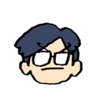 飯田くんの顔スタンプ（個別スタンプ：3）