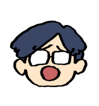 飯田くんの顔スタンプ（個別スタンプ：4）