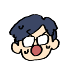 飯田くんの顔スタンプ（個別スタンプ：17）