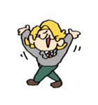 うれしそうなA組のスタンプ（個別スタンプ：1）