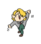 うれしそうなA組のスタンプ（個別スタンプ：2）