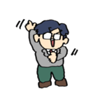 うれしそうなA組のスタンプ（個別スタンプ：7）