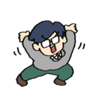 うれしそうなA組のスタンプ（個別スタンプ：8）