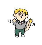 うれしそうなA組のスタンプ（個別スタンプ：11）