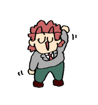 うれしそうなA組のスタンプ（個別スタンプ：16）