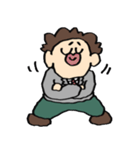 うれしそうなA組のスタンプ（個別スタンプ：20）