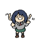 うれしそうなA組のスタンプ（個別スタンプ：23）