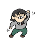 うれしそうなA組のスタンプ（個別スタンプ：25）