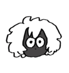 黒色くんの顔スタンプ（個別スタンプ：32）