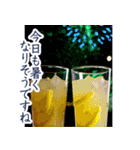 ✨飛び出す花火とビール！毎年使える！（個別スタンプ：6）