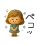 夏の毎日✳︎3Dふわもこガール（個別スタンプ：12）