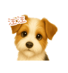 わんで伝えるワイアーフォックステリア TW（個別スタンプ：1）