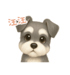 わんで伝えるミニチュアシュナウザー TW（個別スタンプ：1）
