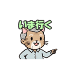 シンプルオジ猫スタンプ（個別スタンプ：12）
