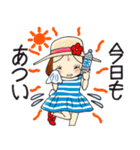 ひま子ちゃん693大人女子の夏言葉スタンプ（個別スタンプ：3）