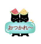 サクサク使える❤黒猫さん3（個別スタンプ：3）