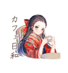 大正女学生★モダンカフェ（個別スタンプ：1）