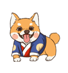 小さな柴犬 とてもかわいい子犬です（個別スタンプ：14）