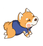 小さな柴犬 とてもかわいい子犬です（個別スタンプ：37）
