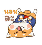 小さな柴犬 とてもかわいい子犬です（個別スタンプ：38）