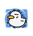 動く！カラフル背景あひるちゃん（個別スタンプ：7）