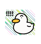 動く！カラフル背景あひるちゃん（個別スタンプ：9）