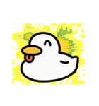 動く！カラフル背景あひるちゃん（個別スタンプ：10）
