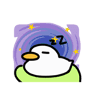 動く！カラフル背景あひるちゃん（個別スタンプ：11）