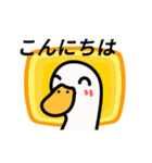 動く！カラフル背景あひるちゃん（個別スタンプ：15）