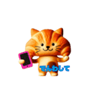 クロワッにゃん 3D ver（個別スタンプ：15）
