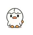 ヒビ入りひよこEgggyの崩壊ライフ（個別スタンプ：1）