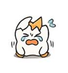 ヒビ入りひよこEgggyの崩壊ライフ（個別スタンプ：21）
