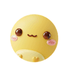 ガゼル黄色い生き物プレミアムカプセルトイ（個別スタンプ：20）