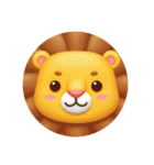 黄色いライオントラカプセルトイ（個別スタンプ：2）