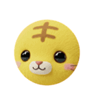 黄色いライオントラカプセルトイ（個別スタンプ：4）