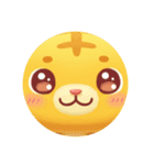 黄色いライオントラカプセルトイ（個別スタンプ：7）