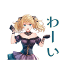 金髪ゴスロリツインテ女子の返信♡（個別スタンプ：8）