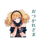 金髪ゴスロリツインテ女子の返信♡（個別スタンプ：10）