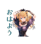 金髪ゴスロリツインテ女子の返信♡（個別スタンプ：11）
