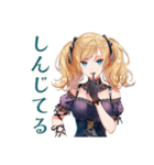 金髪ゴスロリツインテ女子の返信♡（個別スタンプ：35）