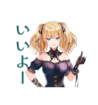 金髪ゴスロリツインテ女子の返信♡（個別スタンプ：38）