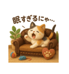 にゃんこスタンプ＊ふわふわ三毛猫風（個別スタンプ：16）