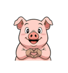 【愛を伝える動物達】（個別スタンプ：2）