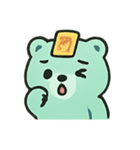 お札クマ 幽霊行進（個別スタンプ：20）
