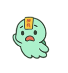 お札カメ 幽霊行進（個別スタンプ：3）