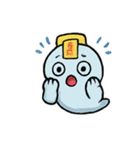 おばけちゃんのふわふわパレード（個別スタンプ：1）