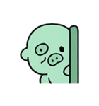 お札ブタ 幽霊行進（個別スタンプ：15）
